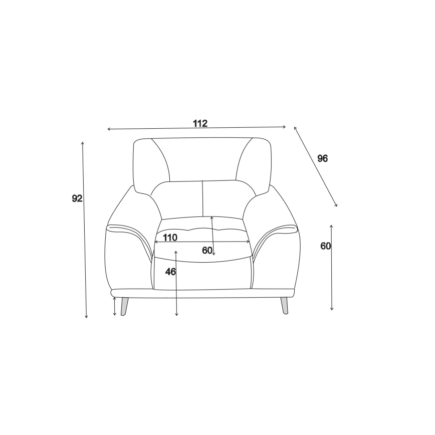 Fotelja LIVORNO bež boje
