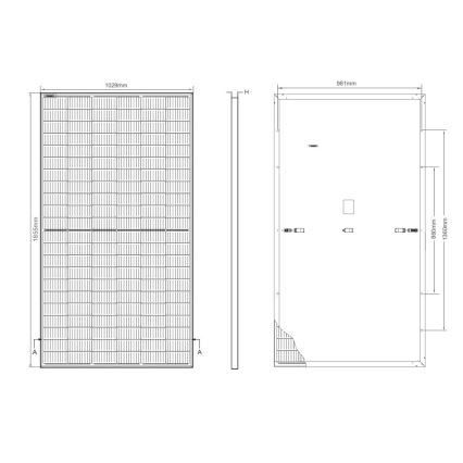 Fotonaponski solarni panel JINKO 400Wp crni okvir IP68 Half Cut - paleta 36 kom