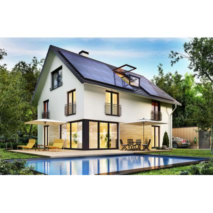 Fotonaponski solarni panel Leapton 400Wp full black IP68 Half Cut