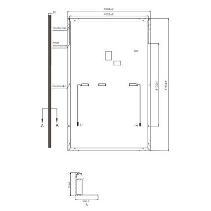 Fotonaponski solarni panel RISEN 400Wp Full Black IP68 Half Cut