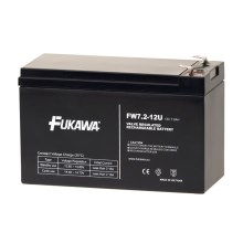 FUKAWA FW 7,2-12 F2U - Olovni akumulator 12V/7,2Ah/faston 6,3mm