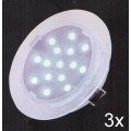 Fulgur 21072 - SET 3x LED Ugradbena svjetiljka za kupaonicu ELESPOT 1xLED/0,7W/230V IP44