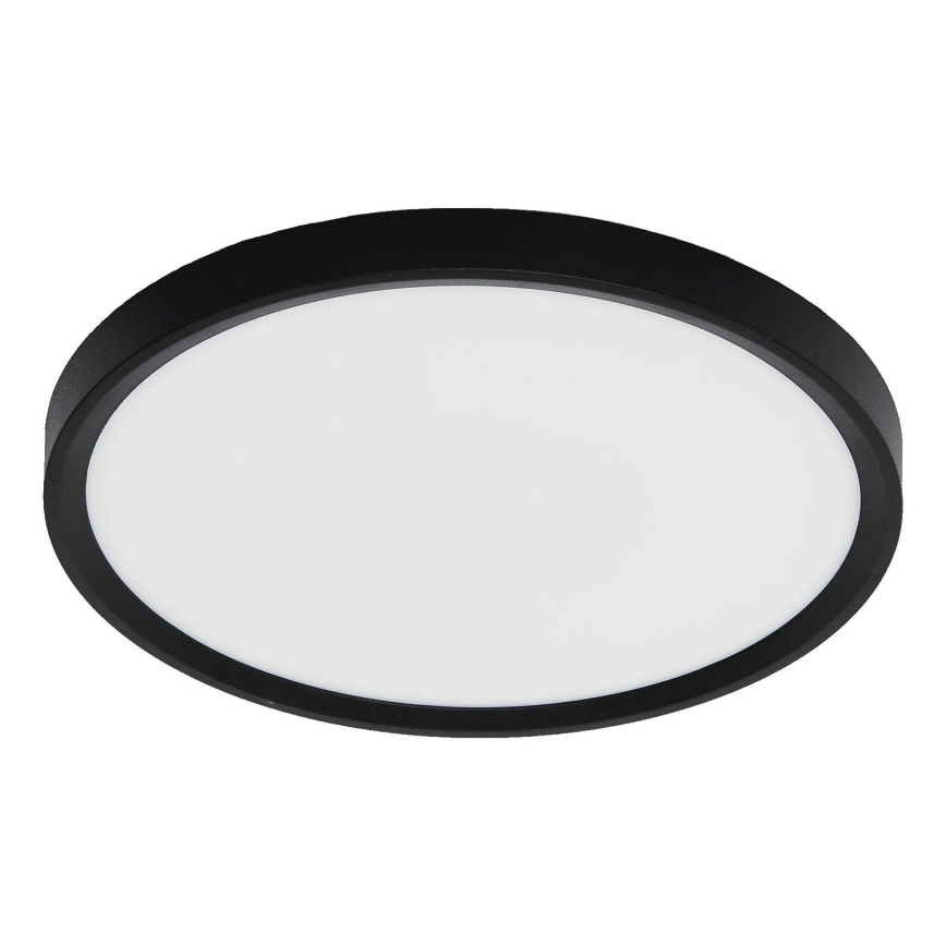 Fulgur 42362 - LED Stropna svjetiljka NOMY LED/24W/230V 3000/4000/6000K IP40 pr. 30 cm crna