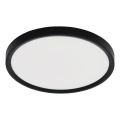 Fulgur 42362 - LED stropna svjetiljka NOMY LED/24W/230V 3000/4000/6000K IP40 promjer 30 cm crna