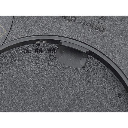 Fulgur 42362 - LED Stropna svjetiljka NOMY LED/24W/230V 3000/4000/6000K IP40 pr. 30 cm crna