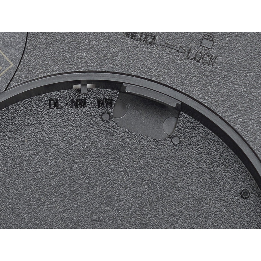 Fulgur 42362 - LED Stropna svjetiljka NOMY LED/24W/230V 3000/4000/6000K IP40 pr. 30 cm crna
