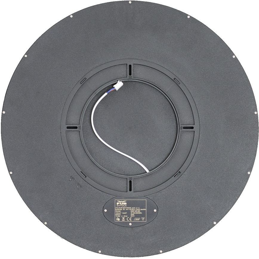 Fulgur 42364 - LED Stropna svjetiljka NOMY LED/40W/230V 3000/4000/6000K IP40 pr. 50 cm crna