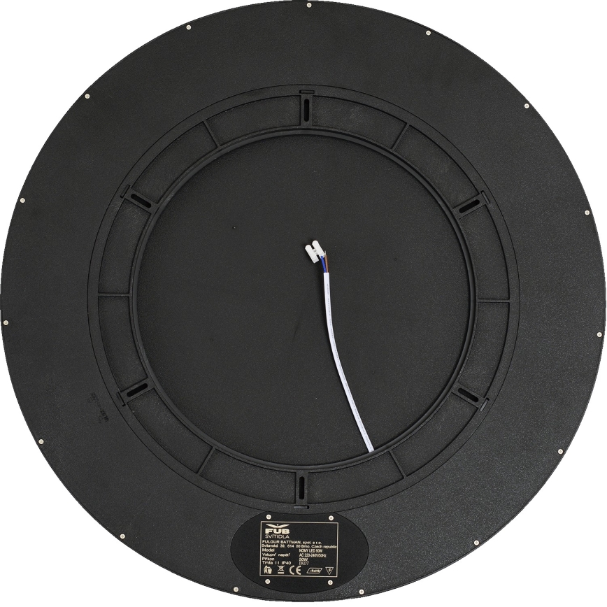 Fulgur 42366 - LED Stropna svjetiljka NOMY LED/50W/230V 3000/4000/6000K IP40 pr. 60 cm crna
