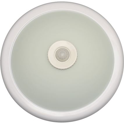 Fulgur s-22941 - Stropna svjetiljka sa senzorom pokreta i sumraka DARINA 2xE27/40W/230V Ø 30 cm bijela