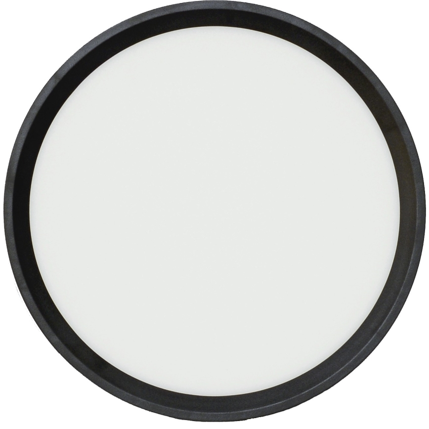 Fulgur s-42585 - LED stropna svjetiljka s senzorom pokreta NOMY-S LED/18W/230V 3000/4000/6000K IP40 promjer 23 cm crna