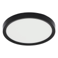Fulgur s-42585 - LED stropna svjetiljka s senzorom pokreta NOMY-S LED/18W/230V 3000/4000/6000K IP40 promjer 23 cm crna