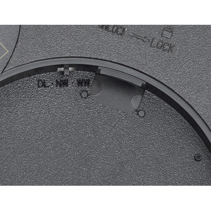 Fulgur s-42585 - LED Stropna svjetiljka sa senzorom pokreta NOMY-S LED/18W/230V 3000/4000/6000K IP40 pr. 23 cm crna