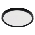 Fulgur s-42587 - LED stropna svjetiljka s senzorom pokreta NOMY-S LED/24W/230V 3000/4000/6000K IP40 promjer 30 cm crna