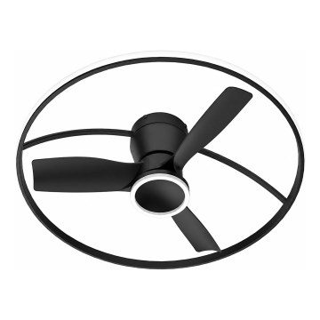Fulgur s-43047 - LED prigušivi stropni ventilator THORA LED/50W/230V 2700-5000K crna + daljinski upravljač