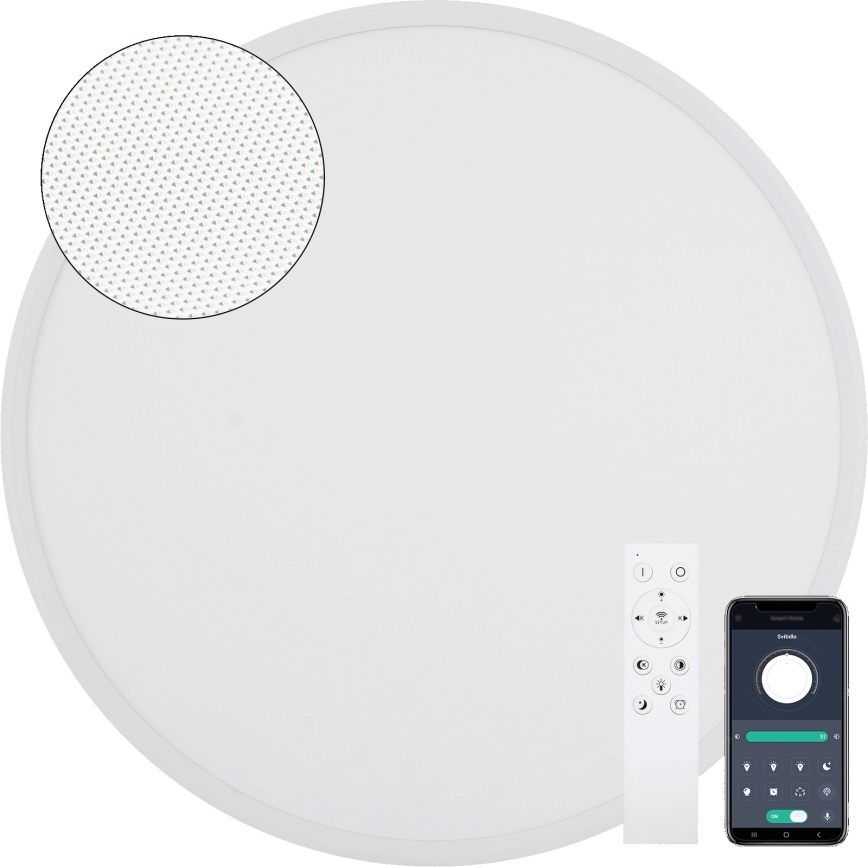 Fulgur s-43056 - LED stropno svjetlo s mogućnošću prigušivanja NOMY LED/40W/230V 3000-6500K promjer 50 cm UGR19 IP40 Wi-Fi bijela + daljinski upravljač