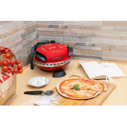 G3Ferrari G1000602 - Pizza pećnica DELIZIA 1200W/230V crvena
