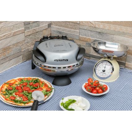 G3Ferrari G1000606 - Pizza pećnica DELIZIA 1200W/230V srebrna