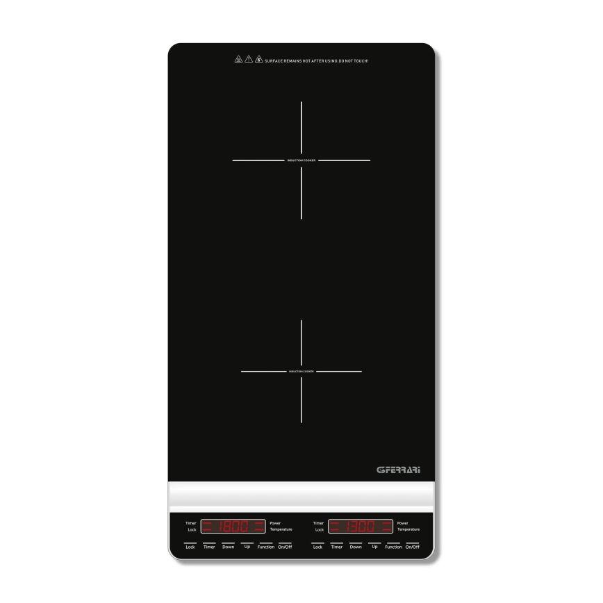 G3Ferrari G1013900 - Indukcijsko kuhalo s dvije ploče DINAMIKO 3100W/230V, crno