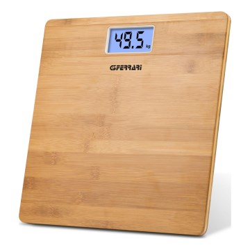 G3Ferrari G30042 - Digitalna osobna vaga 2xAAA bambus
