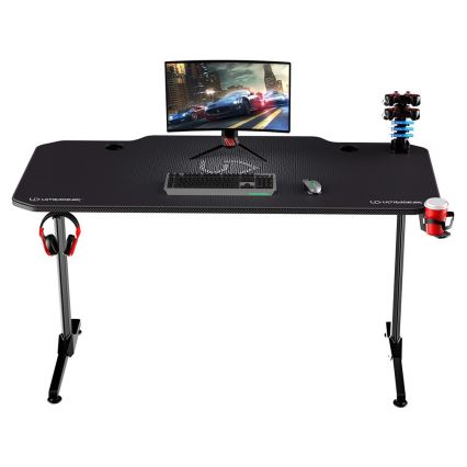 Gaming stol 140 x 66 cm crna