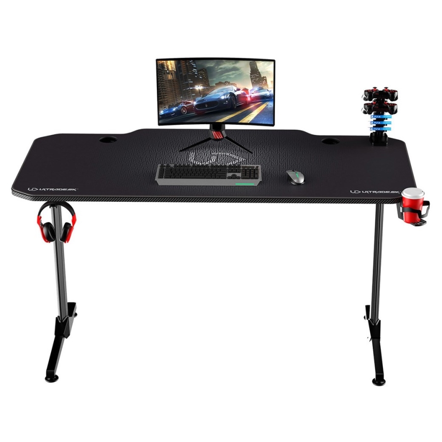 Gaming stol 140 x 66 cm crna