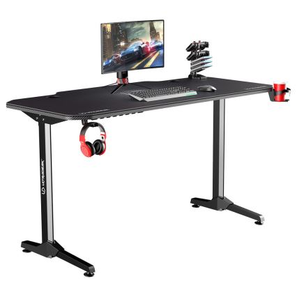 Gaming stol 140 x 66 cm crna