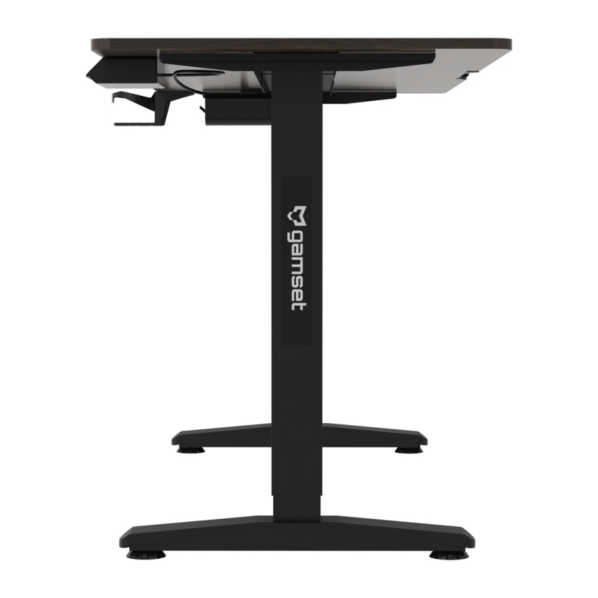 Gaming stol podesive visine CONTROL 140x60 cm smeđa/crna