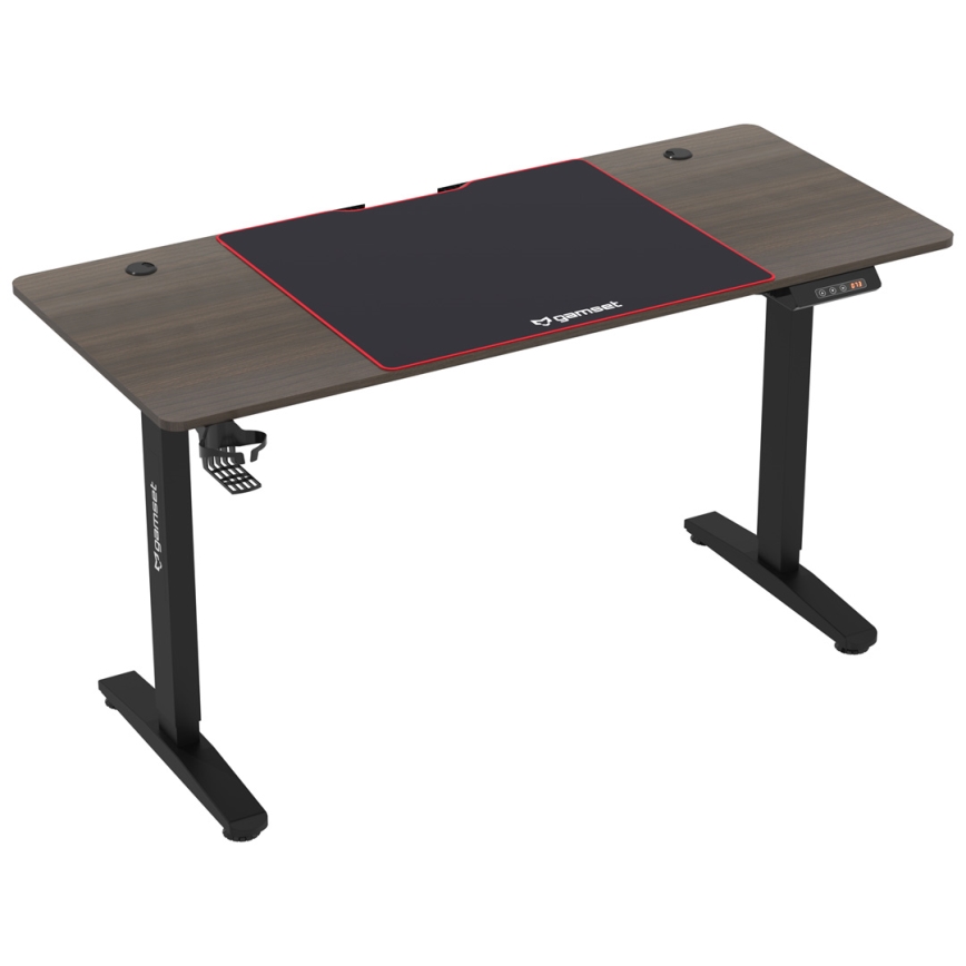 Gaming stol podesive visine CONTROL 140x60 cm smeđa/crna