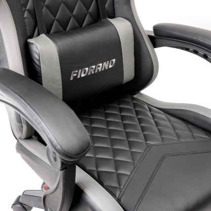 Gaming stolica FIORANO crna/siva