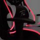 Gaming stolica VARR Flash s LED RGB pozadinskim osvjetljenjem + daljinski upravljač crna/bijela