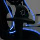 Gaming stolica VARR Flash s LED RGB pozadinskim osvjetljenjem + daljinski upravljač crna/bijela