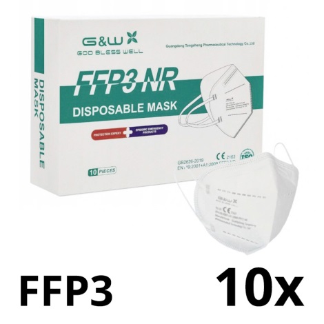 G&W™ GDGP3 Zaštitna maska FFP3 NR CE 2163 10kom