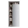 Garderobni ormar LENOR 91x209 cm bijela/siva beton
