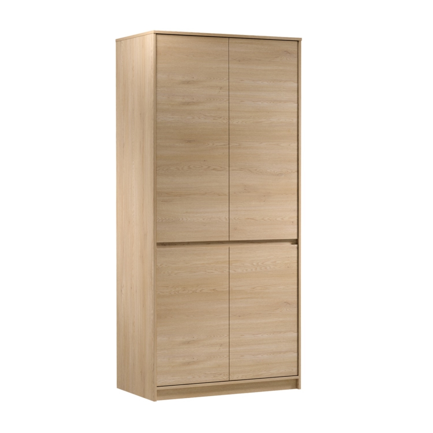 Garderobni ormar MIYABI 90x198x52 cm, hrast Cremona