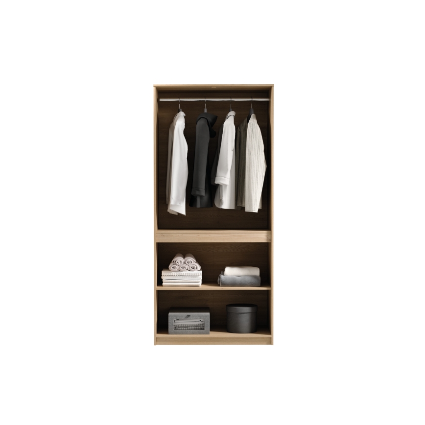 Garderobni ormar MIYABI 90x198x52 cm, hrast Cremona