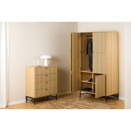 Garderobni ormar OLIVIA 99x200 cm hrast