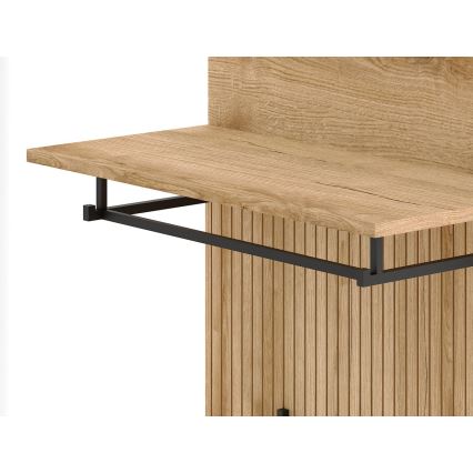 Garderobni zid KLEO smeđa/bijela