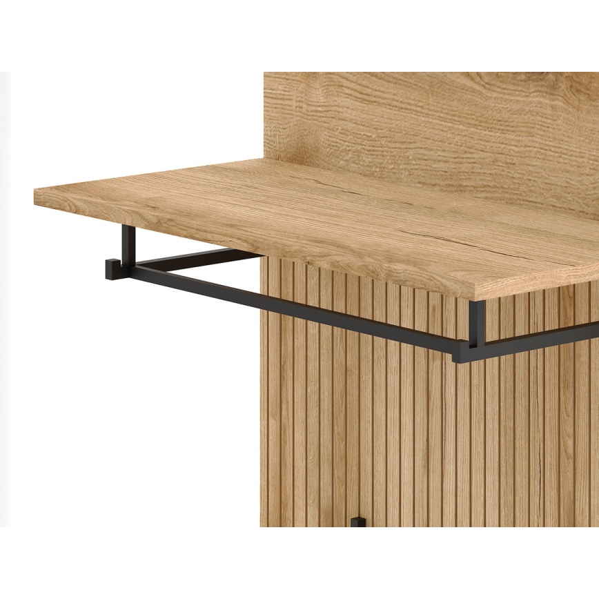 Garderobni zid KLEO smeđa/bijela