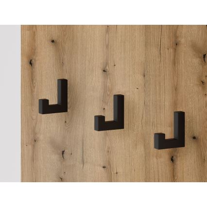 Garderobni zid s ogledalom SVEN smeđa/grafit