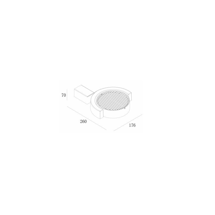 Gardino LX1241A - LED Vanjska zidna svjetiljka MARGHERITA LED/15W/230V IP54