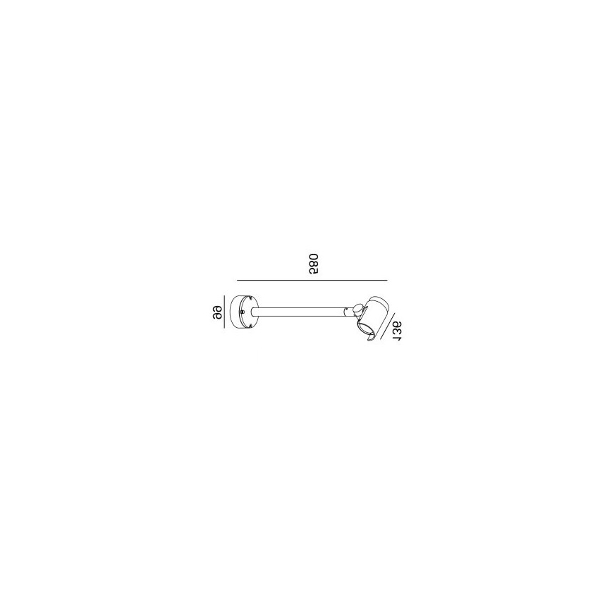 Gardino LX1674 - LED Vanjska zidna reflektorska svjetiljka ROSE LED/15W/230V IP65
