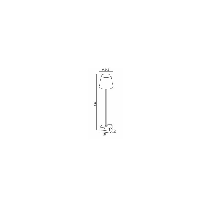 Gardino LX1793-650 - LED Vanjska podna svjetiljka VIOLA LED/7W/230V IP65