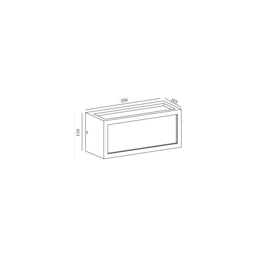 Gardino LX5705-LED - LED Vanjska zidna svjetiljka BETULLA LED/18W/230V IP54