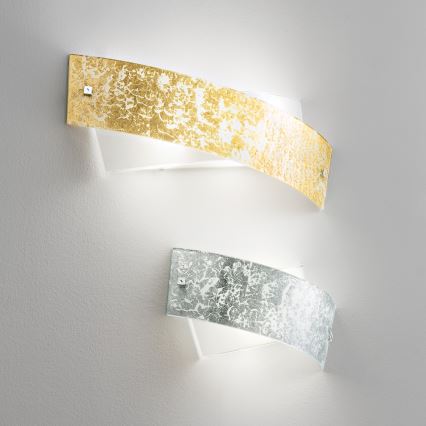 Gea Luce CAMILLA A P arg - Zidna svjetiljka CAMILLA 2xE14/28W/230V 34 cm srebrna