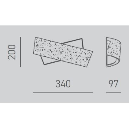 Gea Luce CAMILLA A P arg - Zidna svjetiljka CAMILLA 2xE14/28W/230V 34 cm srebrna