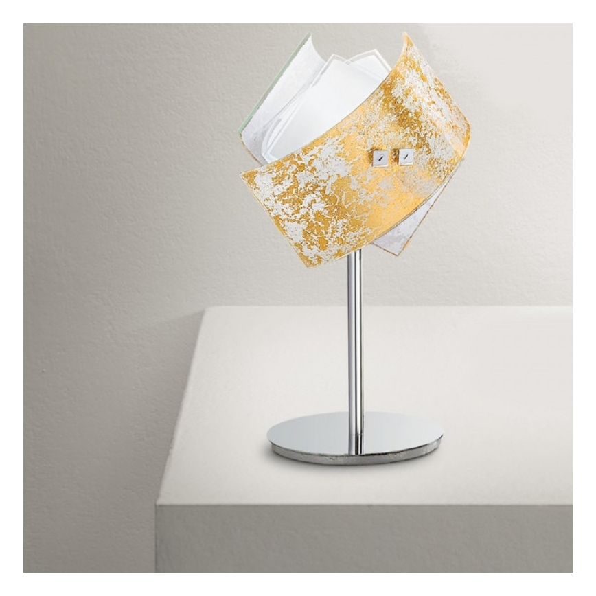 Gea Luce CAMILLA L P oro - Stolna lampa CAMILLA 1xE14/42W/230V zlatna