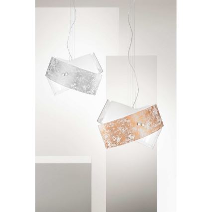 Gea Luce CAMILLA S G arg - Luster na sajli CAMILLA 2xE27/70W/230V srebrna