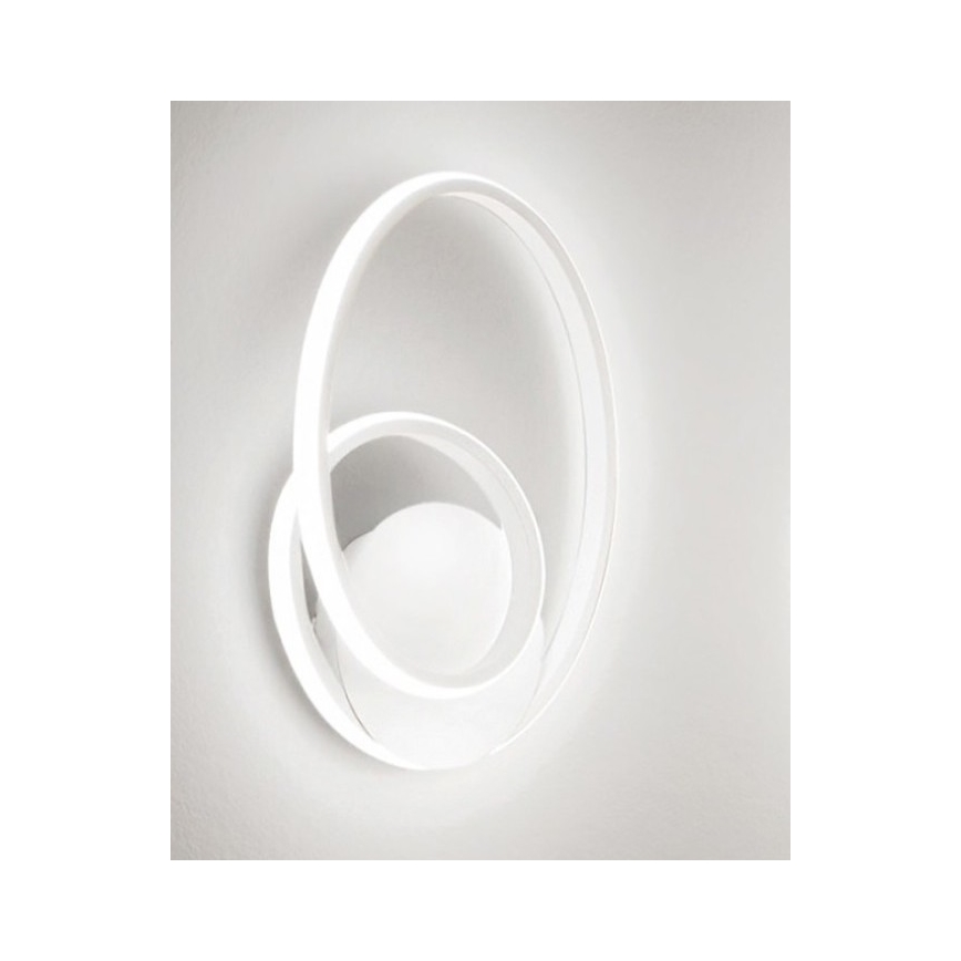 Gea Luce DIVA A BIANCO SATINATO - LED Prigušiva zidna svjetiljka DIVA LED/20W/230V bijela