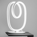 Gea Luce DIVA L BIANCO SATINATO - LED Prigušiva stolna lampa DIVA LED/17W/230V bijela
