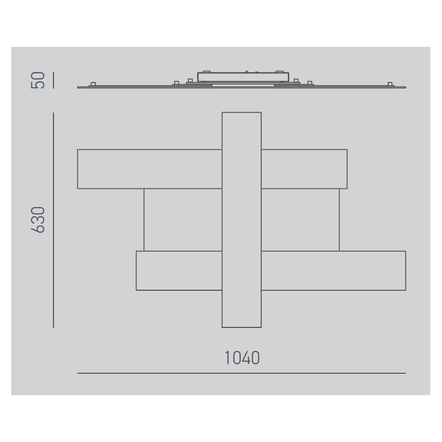 Gea Luce DOHA P G T - LED Stropna svjetiljka DOHA LED/50W/230V 104 cm bež